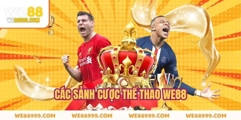 Hệ thống các sảnh thể thao We88 uy tín hiện nay